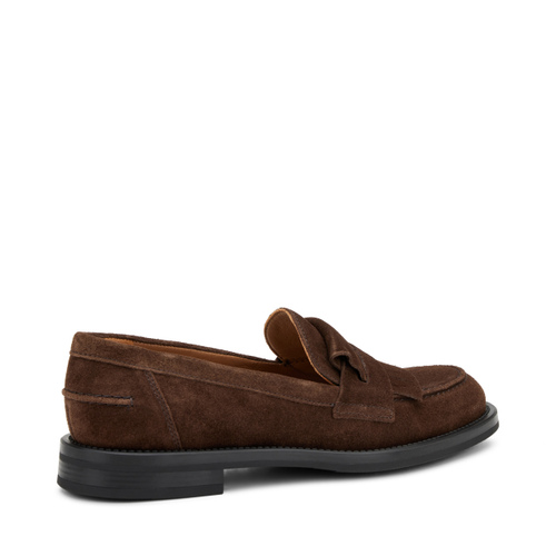 Suede loafers with fringing - Frau Shoes | Official Online Shop