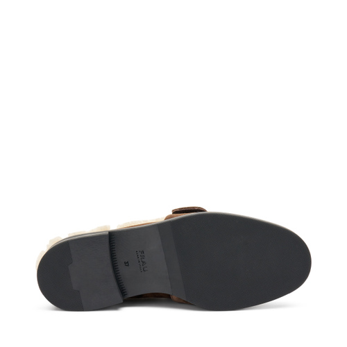 Suede mules with shearling lining - Frau Shoes | Official Online Shop