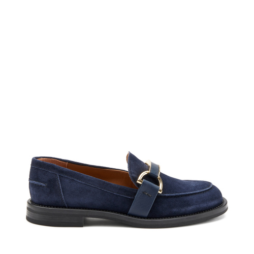 Suede loafers with clasp detail - Frau Shoes | Official Online Shop