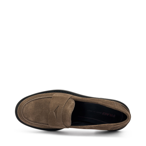 Mocassini in pelle scamosciata con traversina - Frau Shoes | Official Online Shop