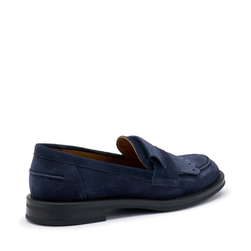 Mokassin aus Veloursleder mit Fransen - Frau Shoes | Official Online Shop