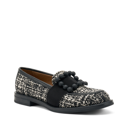 Tweed loafers with accessory - Frau Shoes | Official Online Shop