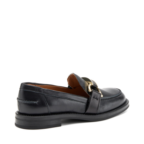Leather loafers with clasp detail - Frau Shoes | Official Online Shop