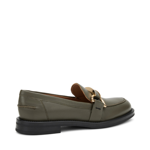 Leather loafers with clasp detail - Frau Shoes | Official Online Shop