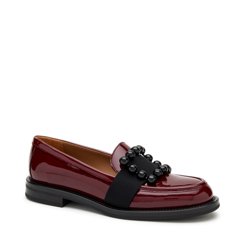 Glossy patent leather loafers with accessory - Frau Shoes | Official Online Shop