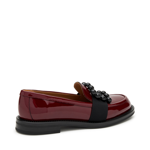 Glossy patent leather loafers with accessory - Frau Shoes | Official Online Shop