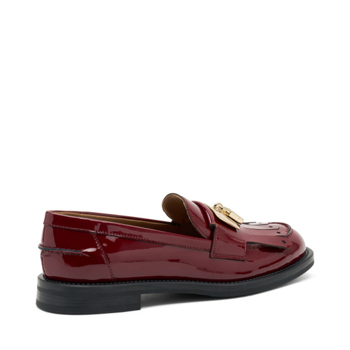 Patent leather loafers with padlock - Frau Shoes | Official Online Shop