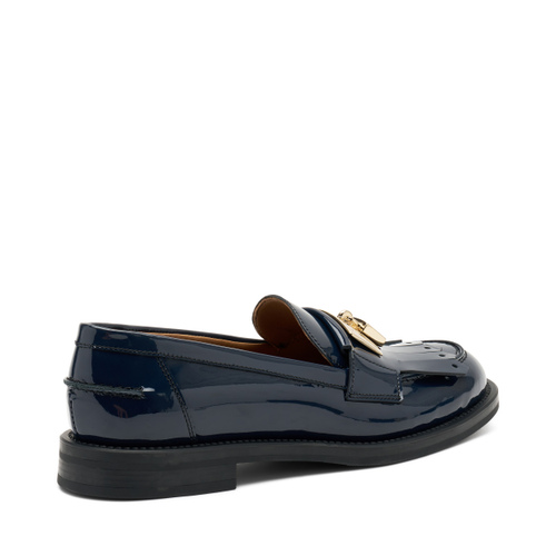 Patent leather loafers with padlock - Frau Shoes | Official Online Shop