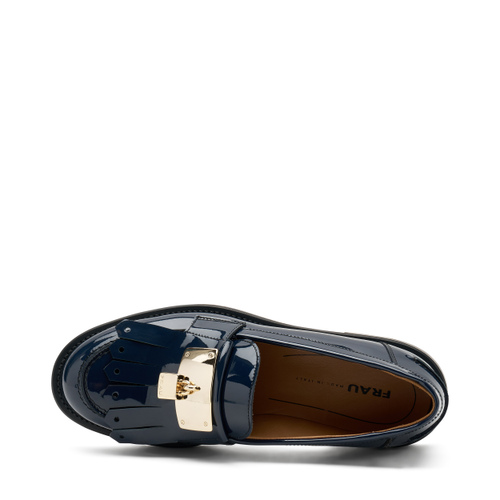 Patent leather loafers with padlock - Frau Shoes | Official Online Shop