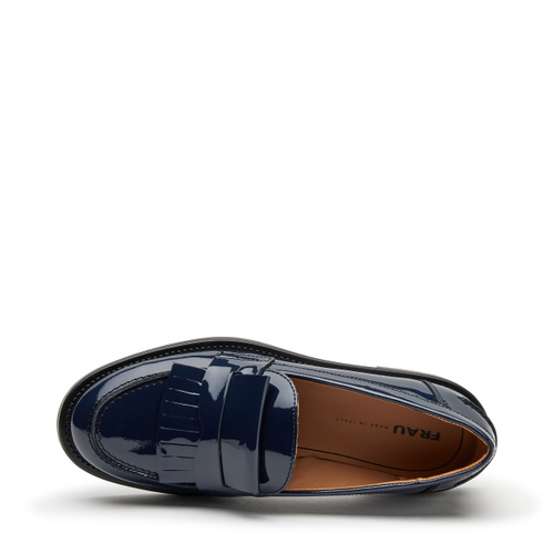 Glossy patent leather loafers with fringing - Frau Shoes | Official Online Shop