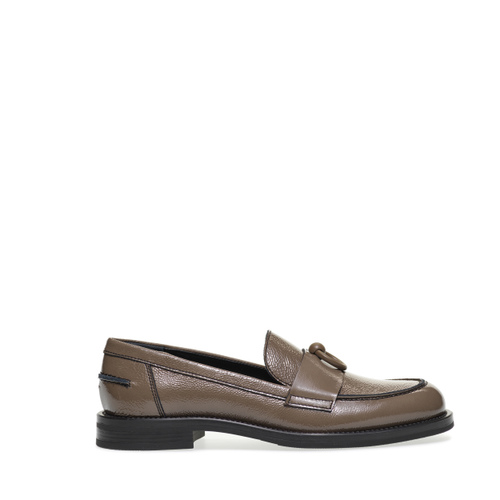 Patent leather loafers with piercing detail - Frau Shoes | Official Online Shop