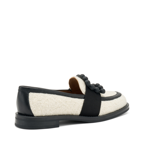 Bouclé loafers with accessory - Frau Shoes | Official Online Shop