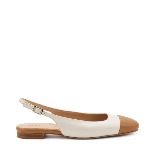 Square-toed leather slingbacks - Frau Shoes | Official Online Shop