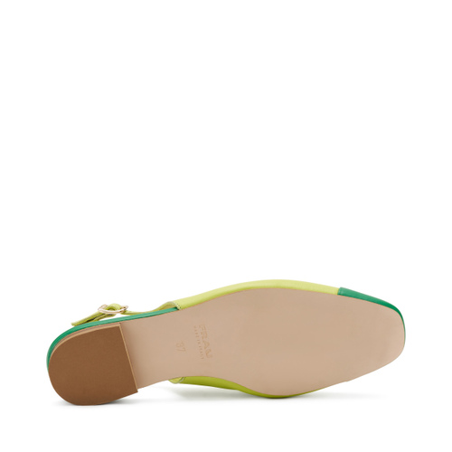 Slingback in pelle con punta semiquadra - Frau Shoes | Official Online Shop