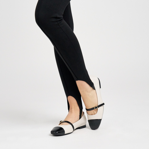 Two-tone Mary Jane ballet flats - Frau Shoes | Official Online Shop