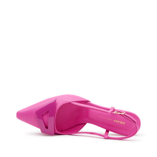 Slingback con tacco in pelle con accessorio - Frau Shoes | Official Online Shop
