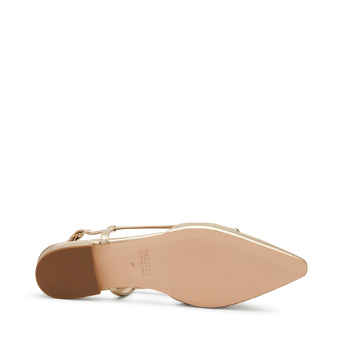Bejewelled foiled leather slingbacks - Frau Shoes | Official Online Shop