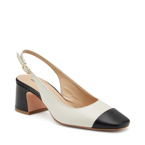 Slingback con tacco in pelle bicolore - Frau Shoes | Official Online Shop