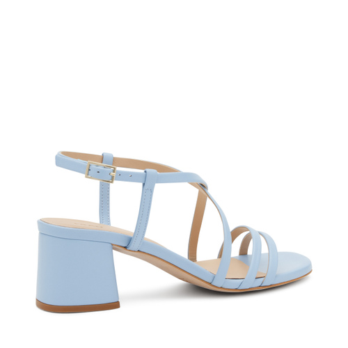 Leather sandals with mini-straps - Frau Shoes | Official Online Shop