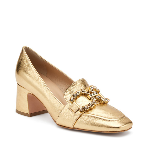 Bejewelled foiled leather pumps - Frau Shoes | Official Online Shop