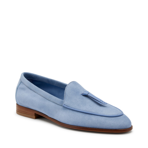 Mokassins aus Veloursleder mit Querschleife - Frau Shoes | Official Online Shop