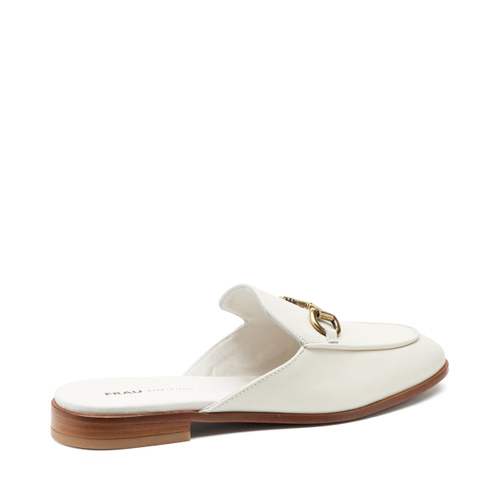 Leather mules with clasp detail - Frau Shoes | Official Online Shop