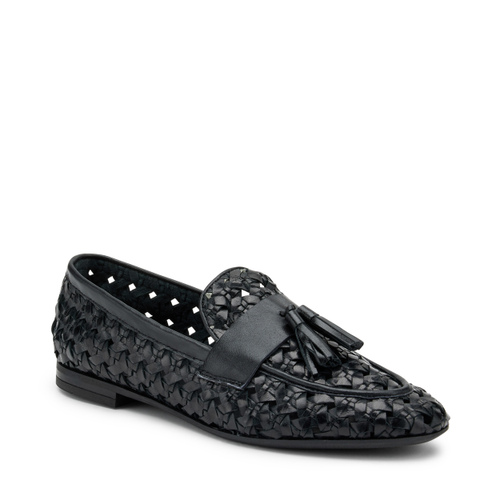 Woven leather loafers with tassel detail - Frau Shoes | Official Online Shop