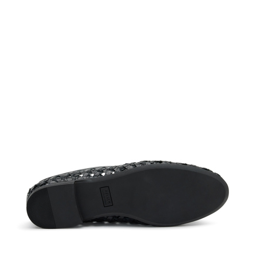 Mokassin aus geflochtenem Leder mit Quästchen - Frau Shoes | Official Online Shop