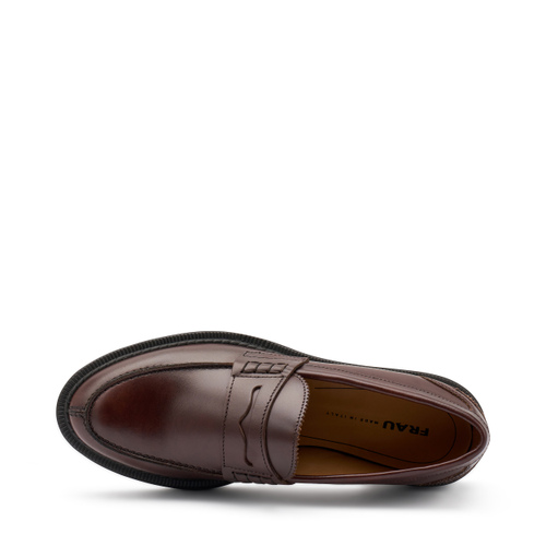 Leather varsity loafers - Frau Shoes | Official Online Shop
