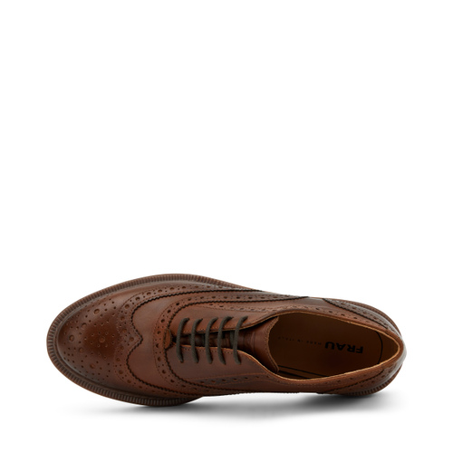 Leather Derby shoes with brogue detailing - Frau Shoes | Official Online Shop
