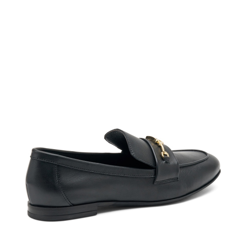 Mokassin aus Leder mit Markenlogo - Frau Shoes | Official Online Shop