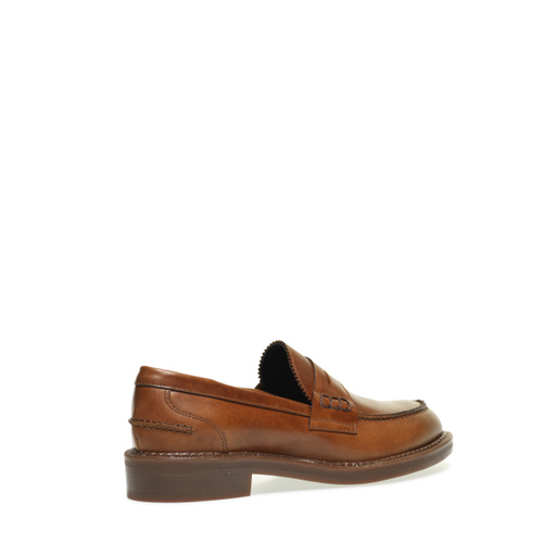 Colour-block leather varsity-style loafers - Frau Shoes | Official Online Shop