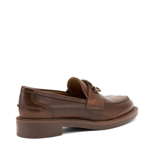 Leather loafers with accessory - Frau Shoes | Official Online Shop