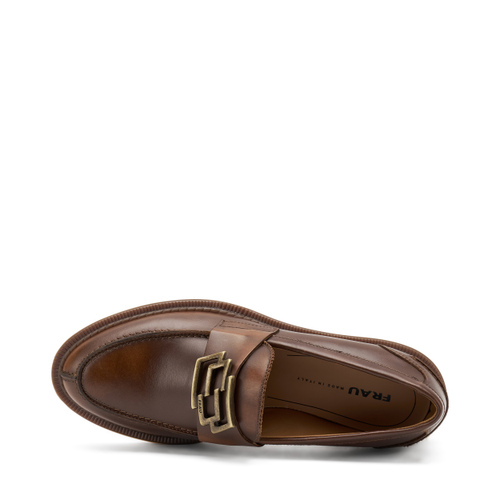 Leather loafers with accessory - Frau Shoes | Official Online Shop