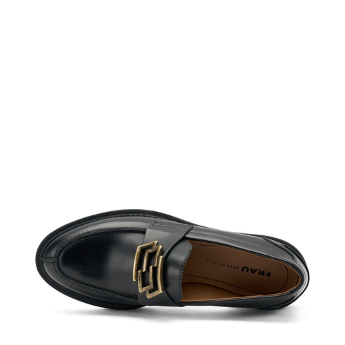 Leather loafers with accessory - Frau Shoes | Official Online Shop