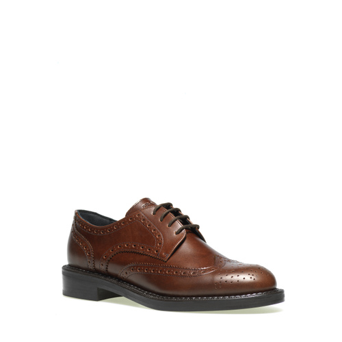 Colour-block Derby shoes with wing-tip detail - Frau Shoes | Official Online Shop