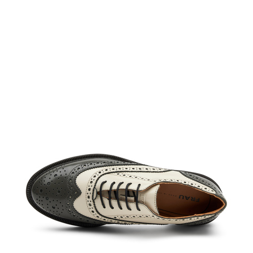 Francesina in pelle abrasivata con disegno a coda di rondine - Frau Shoes | Official Online Shop