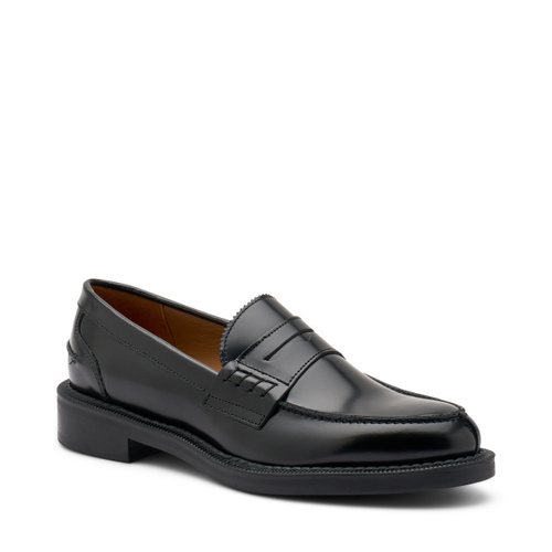 Varsity-style brushed leather loafers - Frau Shoes | Official Online Shop