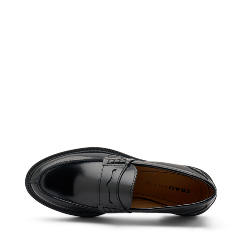 Varsity-style brushed leather loafers - Frau Shoes | Official Online Shop