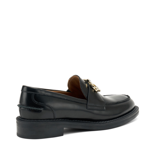 Brushed leather loafers with accessory - Frau Shoes | Official Online Shop