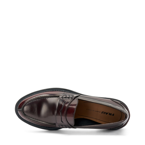 Varsity brushed leather loafers - Frau Shoes | Official Online Shop