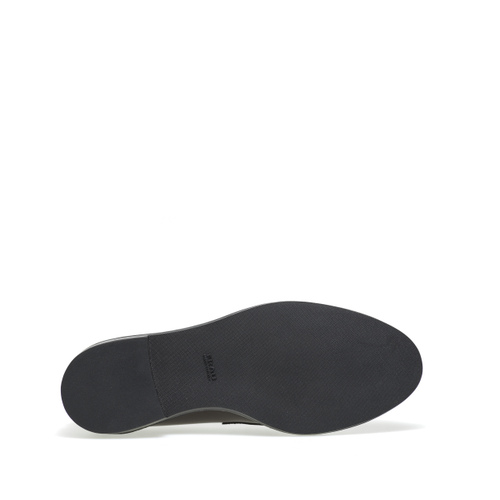 Mokassin aus halb glänzendem Leder - Frau Shoes | Official Online Shop