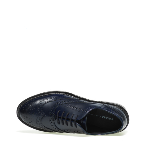 Semi-glossy leather British Oxfords - Frau Shoes | Official Online Shop