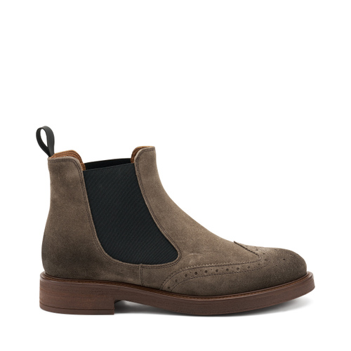 Suede Chelsea boots with shaded finish - Frau Shoes | Official Online Shop