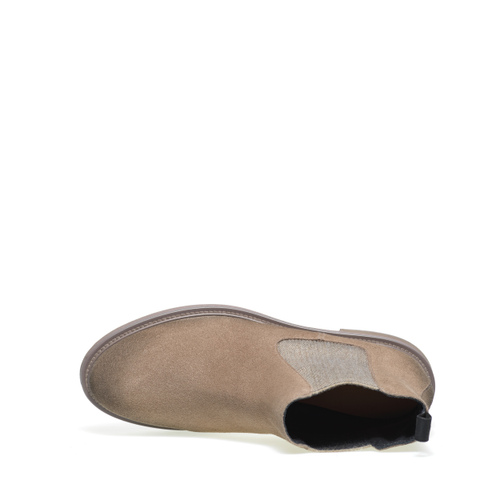 Plain colour-block suede Chelsea boots - Frau Shoes | Official Online Shop