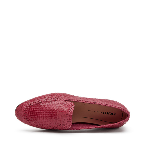 Mokassin aus geflochtenem Leder - Frau Shoes | Official Online Shop