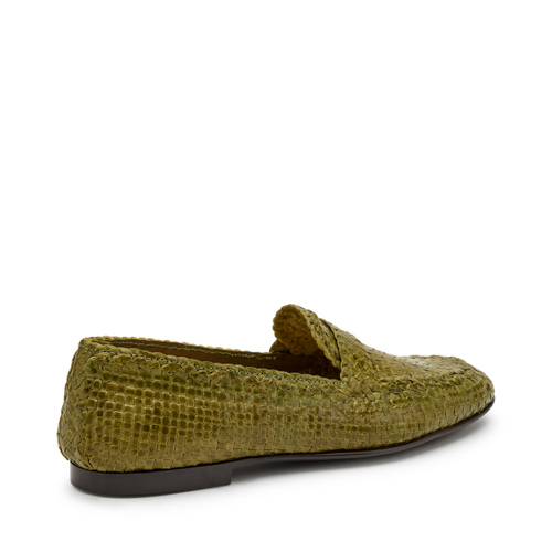 Woven leather saddle loafers - Frau Shoes | Official Online Shop