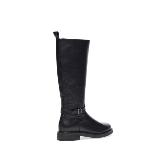 Leather boots with strap detail - Frau Shoes | Official Online Shop