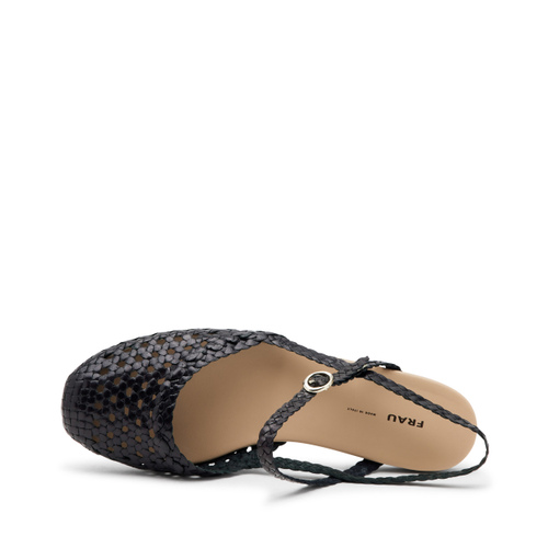 Woven leather slingback sandals - Frau Shoes | Official Online Shop