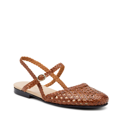 Woven leather slingback sandals - Frau Shoes | Official Online Shop